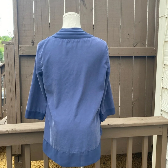 🌸Lightweight Cardigan/Blazer in blue with large front pockets - Picture 3 of 14